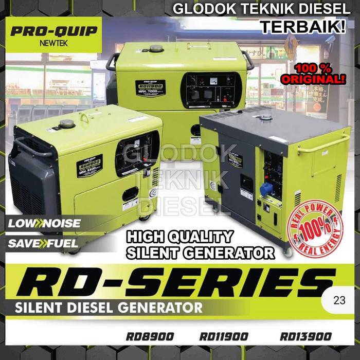 Proquip Silent Diesel Genset Generator 7000 6500 WATT RD 11900 RD11900 ORIGINAL TERBAIK