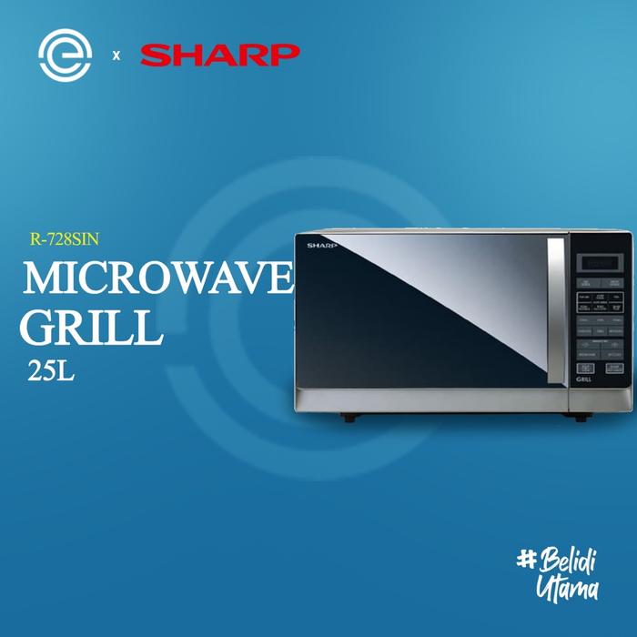 Sharp Microwave Grill 25L R-728 1000W 8 Menu