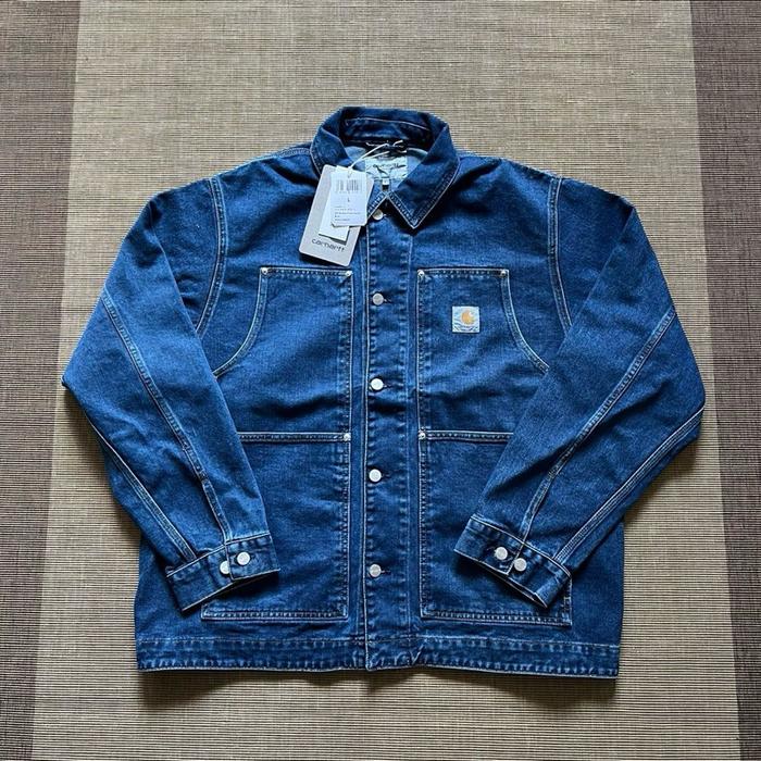 CARHATT WIP OG DOUBLE FRONT JACKET BLUE WASHED