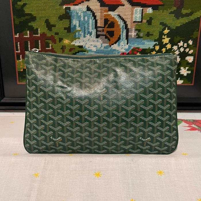 Tas Clutch Goyard Green - Bekas Second Preloved Original Authentic