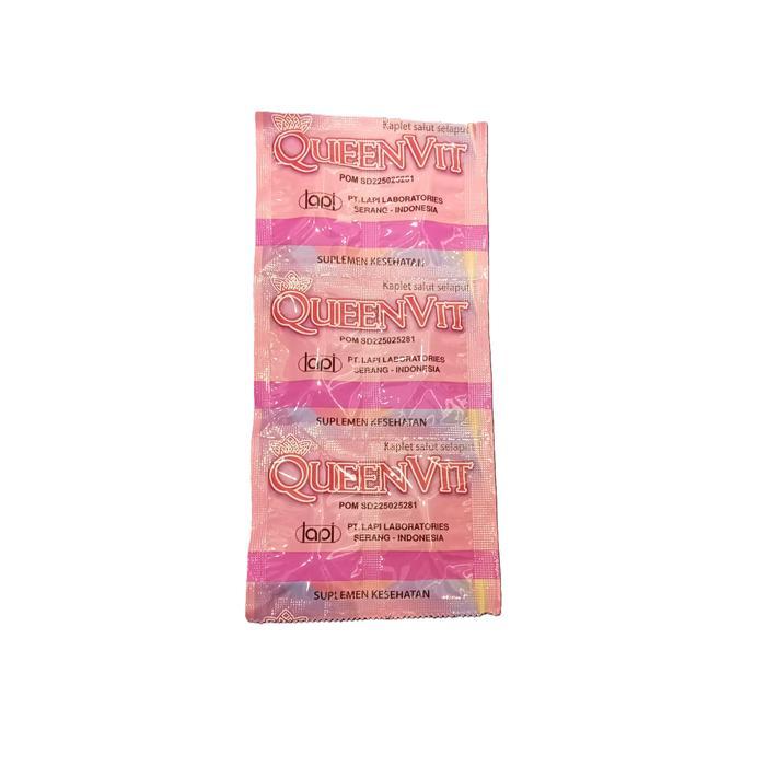 PROMO GUYS Queenvit Strip isi 6 Kapsul - Vitamin Program Hamil Wanita PREMIUM