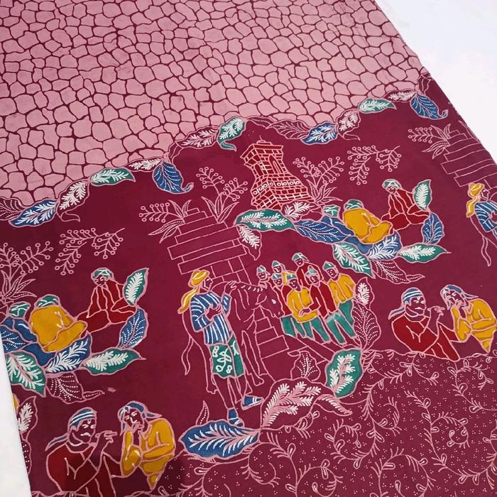 kain batik cap malam dingin motif menara Kudus