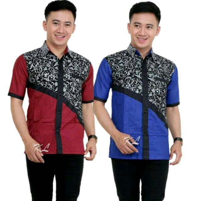 Hem pria/ Hem Kombinasi Marron, Biru/ Hem Pria