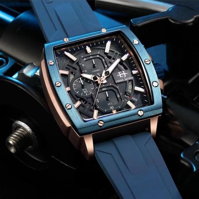 ￼JAM TANGAN PRIA EVANS JAYDEN 9463 RUBBER