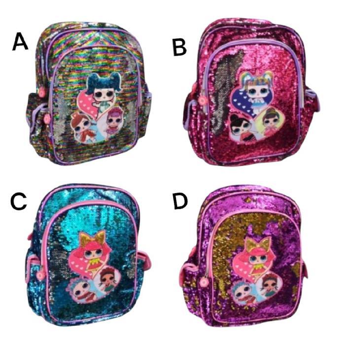 TERUJI Tas sekolah anak SD import LOL Squin Jumbo
