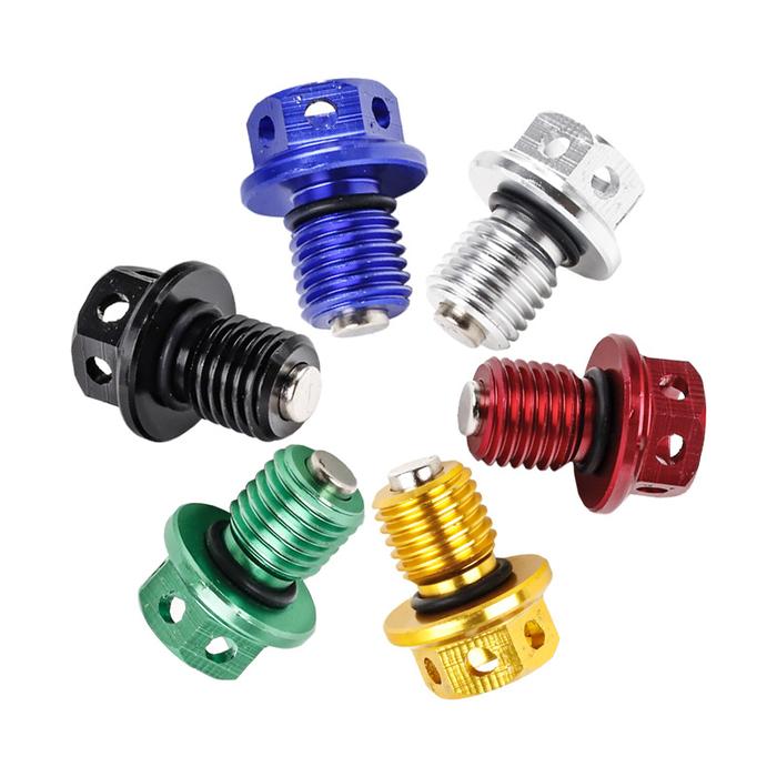 M12 Magnetic Oil Sump Nut Drain Oil Plug Screw Oil Drain Magnetic Oil