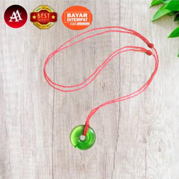 Kalung Tali Merah Giok / Kalung Tali Merah Keberuntungan
