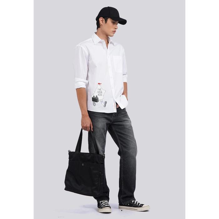 PROMO!! Executive x Ykha Amelz Oversized Long Sleeve Shirt 1-LSOCOL125F774 WHITE STOK TERBATAS!!