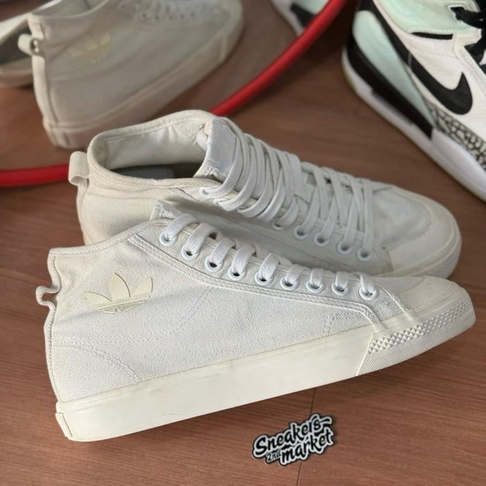 Adidas Nizza hi cloud white canvas casual original size 40,5 - sneakers second market