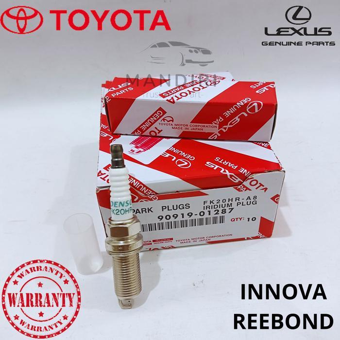 BUSI INNOVA DOUBLE IRIDIUM 90919-01287 INNOVA REBORN FORTUNE VRZ HILUX BENSIN ORI 1KOTAK 4PCS Motorc