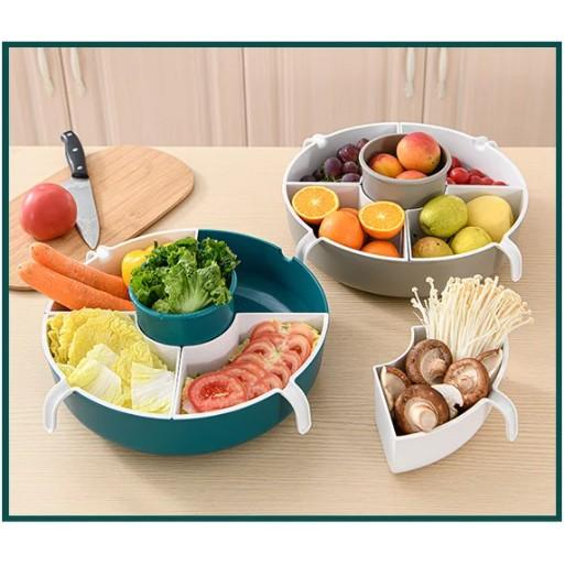 SGM MPS9 Mangkok Putar Shabu Shabu Wadah Sayur Rotary hot pot Drain Basket