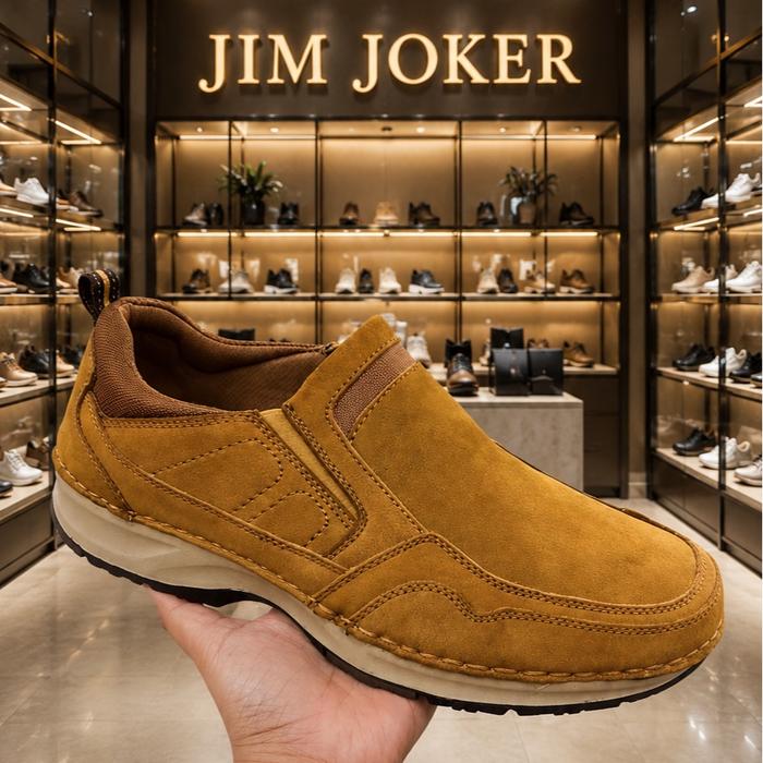 Mony 1CG Sepatu Kulit Pria Jim Joker 100% Original Slip On Casual Shoes Size 39-43 Include Inner Box