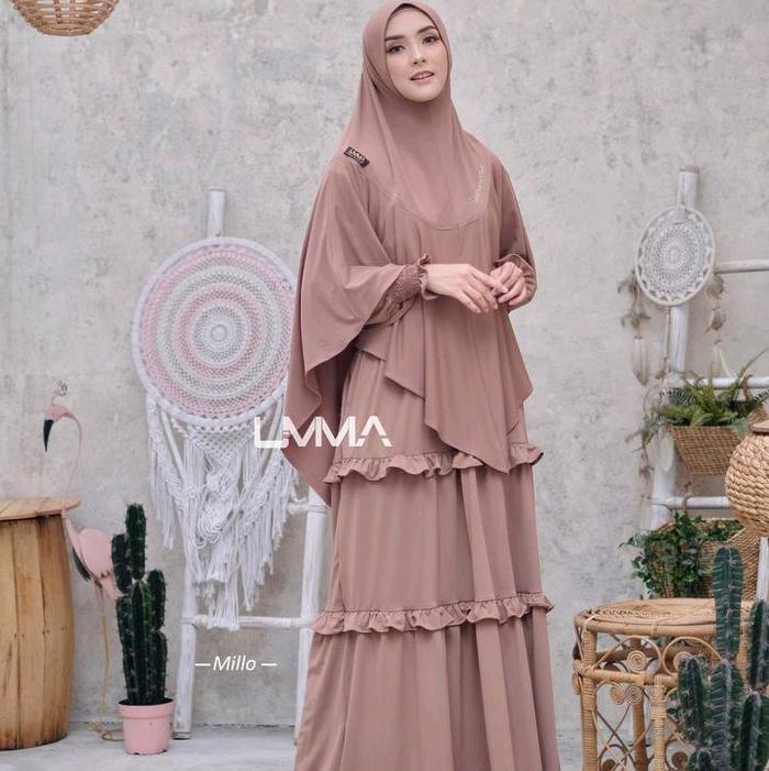 UMMA SYARI - GAMIS DYZA BRAND ORIGINAL UMMA SYARI (GAMIS ONLY) // GAMIS JERSEY POLOS PREMIUM