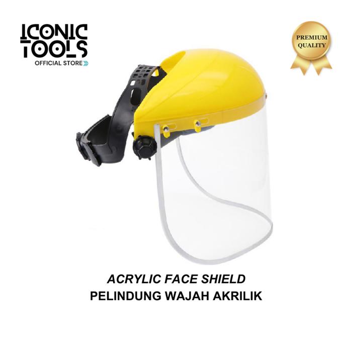 Face Shield Akrilik Medis Face Shield Helm APD Medis Helm Safety Pelindung Wajah Gerinda