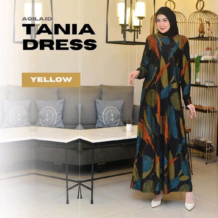 tania dress  Nyaman Baju Panjang Maxy premium Melar