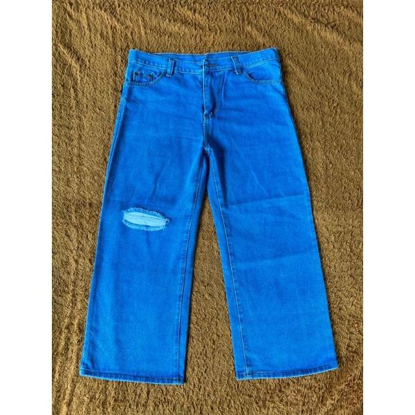Jumbo Kulot Ripped Jeans Big Size Jumbo / Kulot Sobek Lutut 27-42