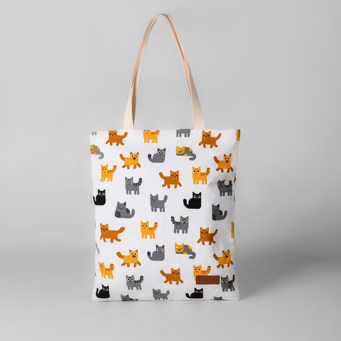 Pamole - Tote Bag Kekinian Bahan Kanvas Motif Kucing