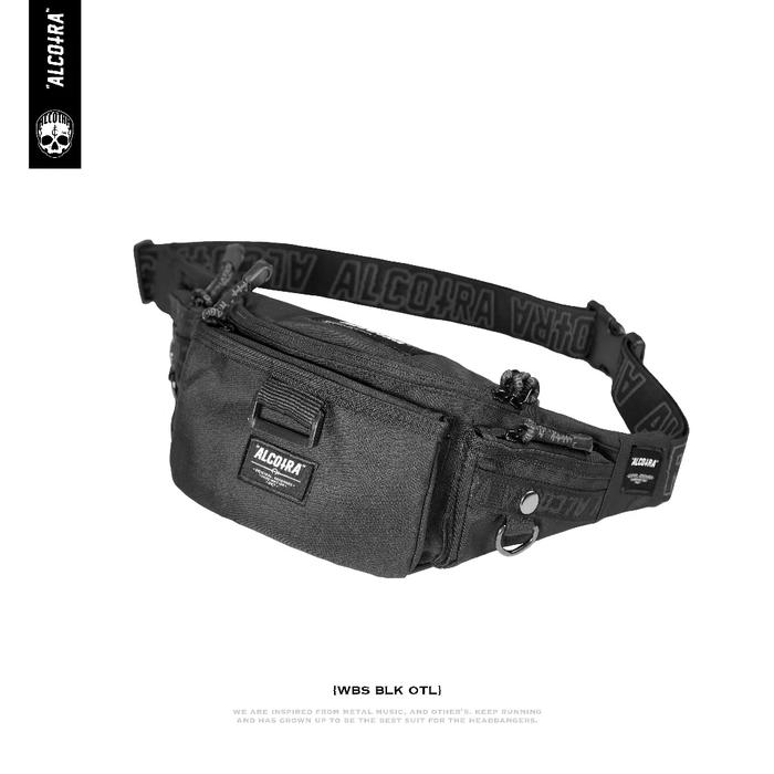 WBS BLK OTL || WAIST BAG SMALL BLACK OUTLINE || WAIST BAG ALCOTRA || ORIGINAL BRAND ALCOTRA WAIST BA