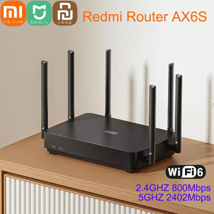 Xiaomi Mijia Redmi Ax6s Wifi 6 Router 3200 Mbps 2.4/5 GHz Dual