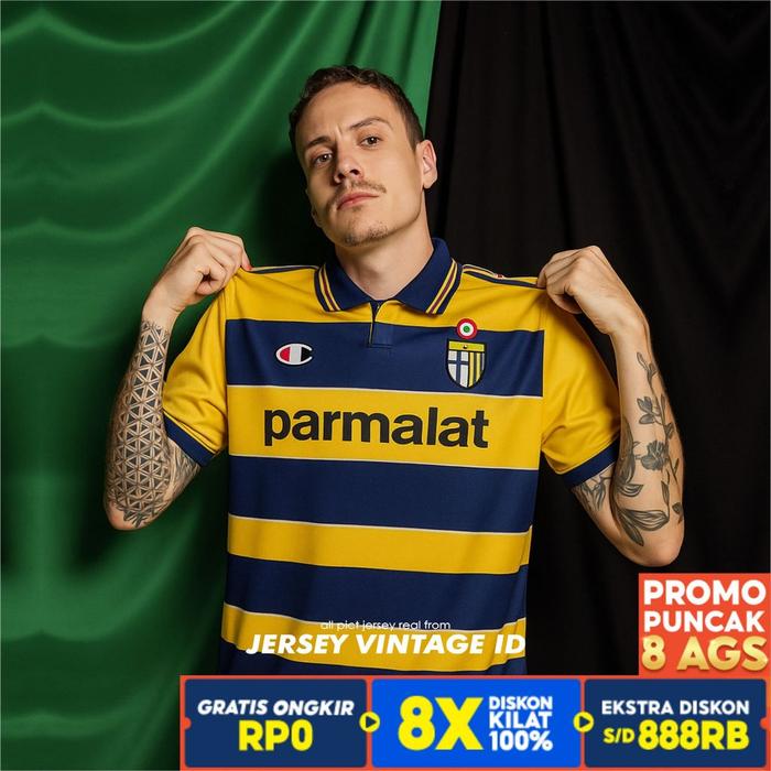 JERSEY RETRO PARMA 199900 LENGAN PENDEK | JERSEY VINTAGE CLASIC | Promo