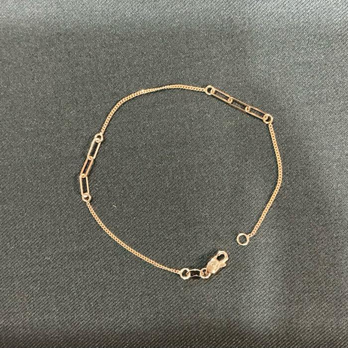 Gelang 6K model holo gepeng berat 1gr panjang 17cm