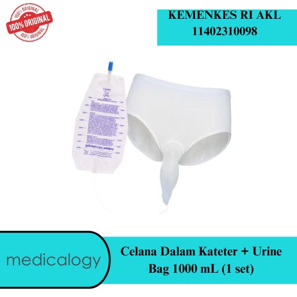 Celana Dalam Kateter + Urine Bag 1000 mL (1 set