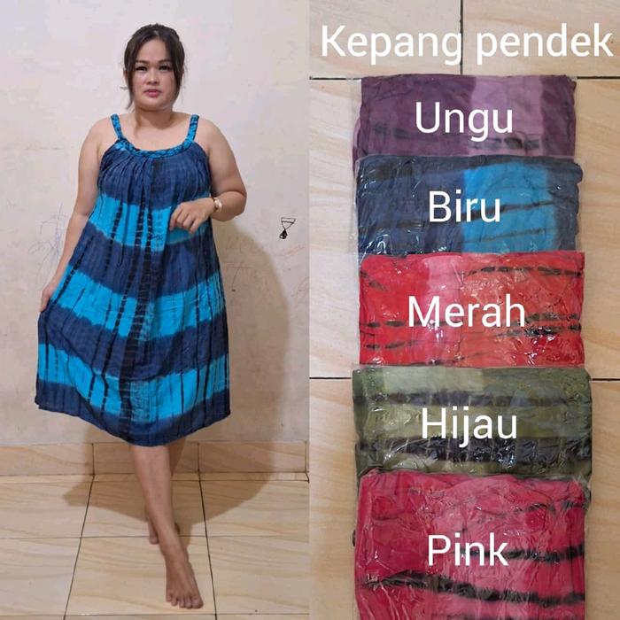 kepang pendek Dress  Wanita Santai