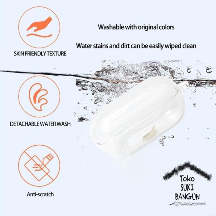 Case untuk Sony WF-C710N CLEAR Transparent Rubber Silicone Cover Casing Pouch Protector WFC710N WF C