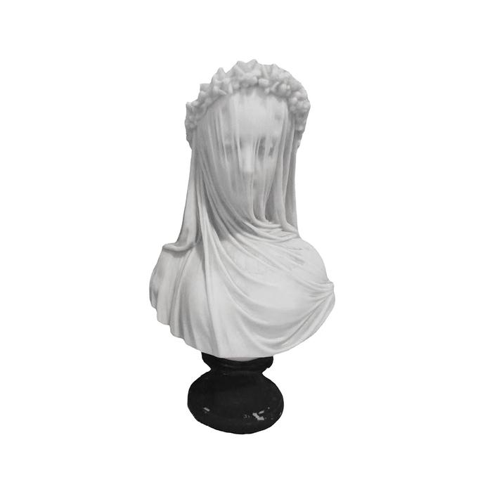 Veiled Lady Bust Statue Housewarming Gift Stylish for Desktop Home
