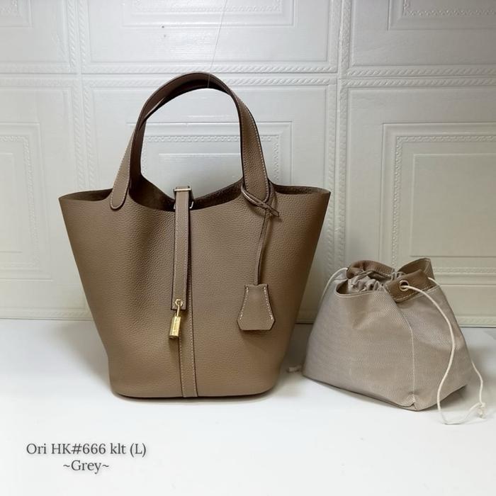 Tas Hongkong Pica 22 Tanpa Merek Kulit Asli