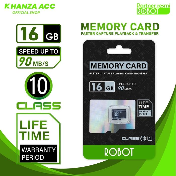 ROBOT Memori Micro SD Robot 32gb 16gb 8gb 4gb 16 8 4 gb Memory Original MicroSD Memori Kartu Murah C