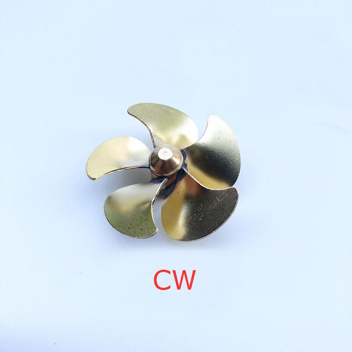 M4 42Mm Baling-Baling Kuningan 5-Pisau CW/CCW Prop Dayung untuk 1/100