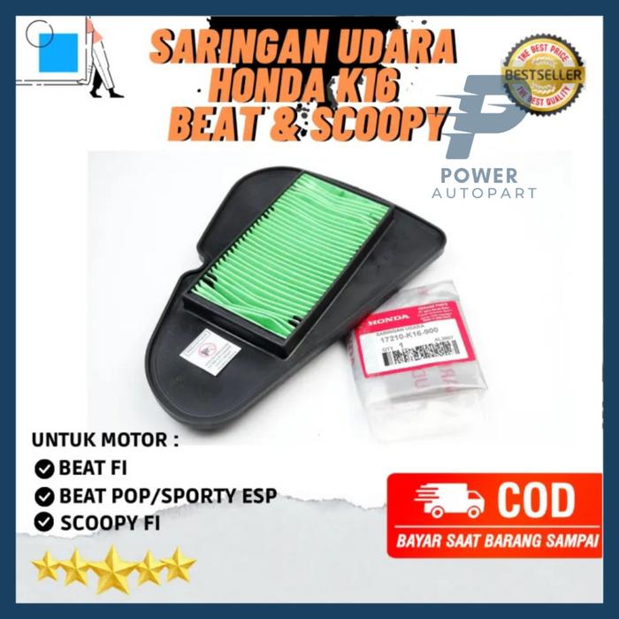 Filter Udara / Saringan Honda Beat Fi, Beat NEW, Vario 110 Fi, Scoopy Fi, Beat Street Kualitas Asli