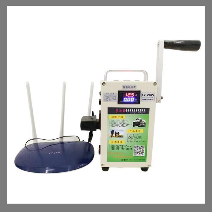 Manual generator 150W Hand Crank Generator 220VPower Bank DC 12v