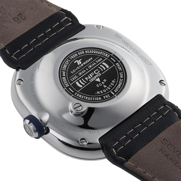Sevenfriday Me1/01 Official Jam Tangan Ue Silver Automatic