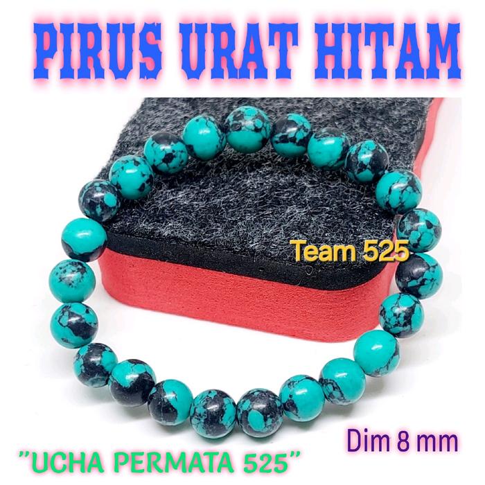 Gelang batu pirus biru urat hitam xinxiang china virus persi gelang pria wanita dewasa