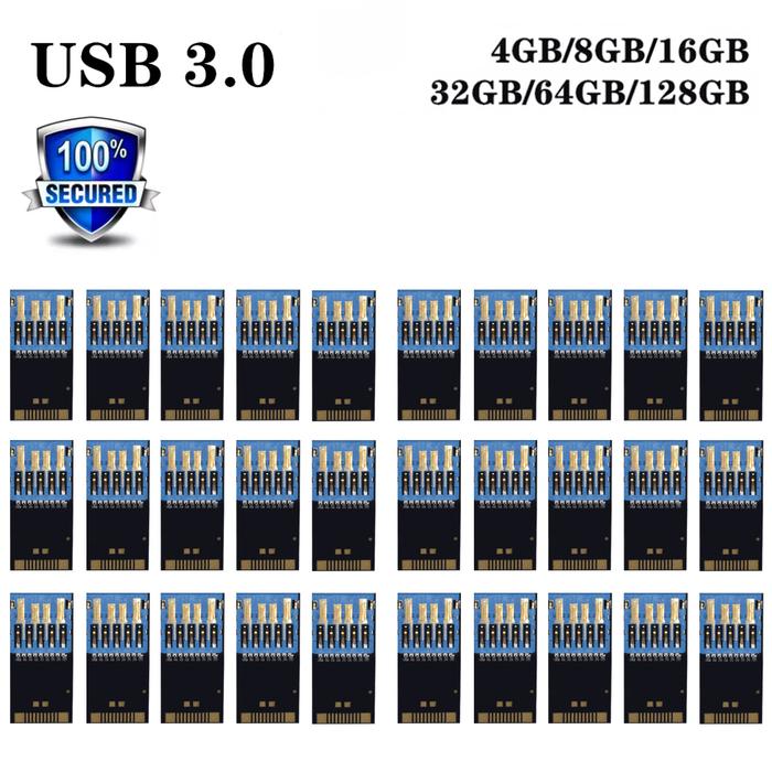 1-100pcs Wholesale chip USB 3.0 memory flash 4gb 8GB 16GB 32G 64GB