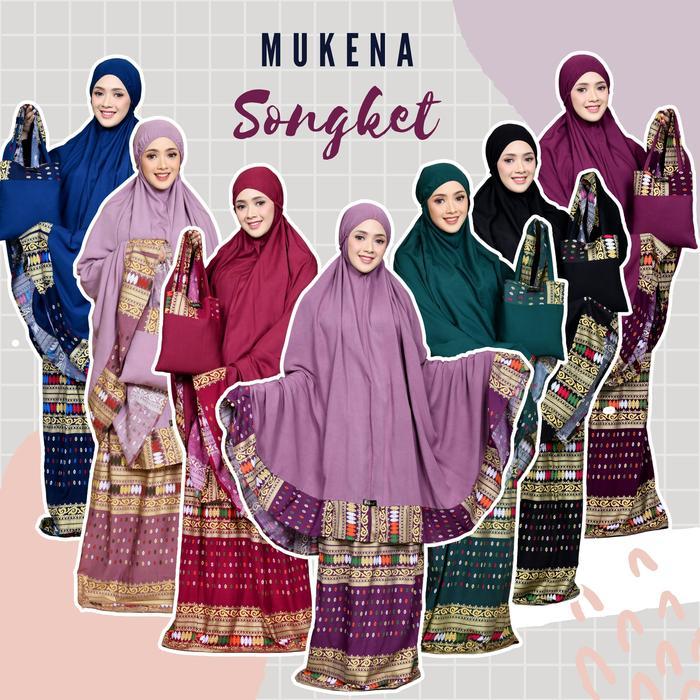 Terlaris Mukena Bali Motif Songket By Zahwa Bahan Rayon Janger Premium Good Quality