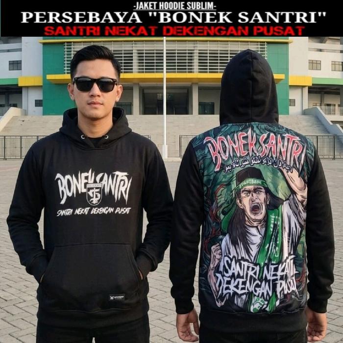 Jaket Hoodie Persebaya Bonek Santri