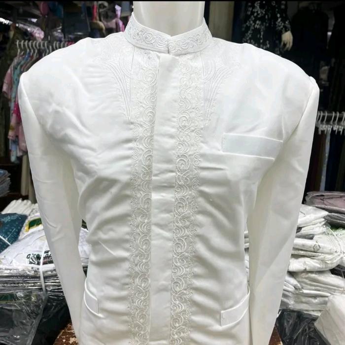 Baju jas koko hasgradini putih gading