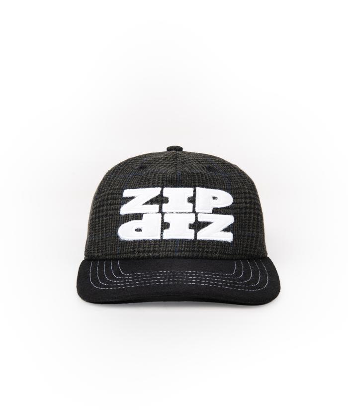 Zip zip Echo Chamber caps dark green wool