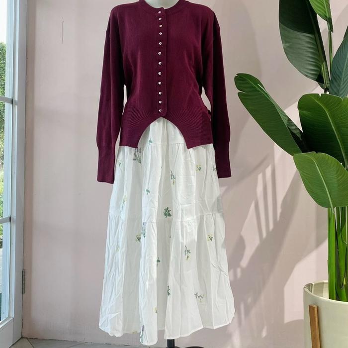 Rok Kanaya Import Bordir Bahan Mori Cotton