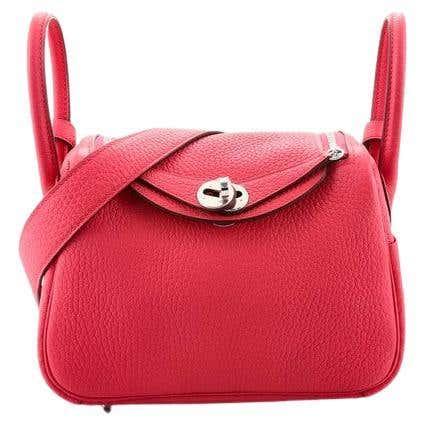 Tas 20Hermes Lindy20 Warna Merah Premium - Tas Selempang Wanita