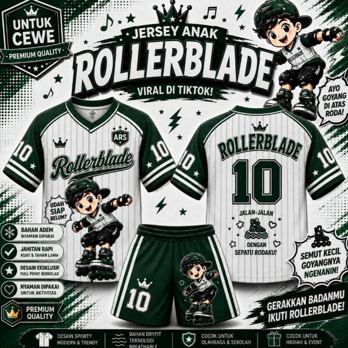 Setelan Jersey Anak Roller Blade NEW (COWO)