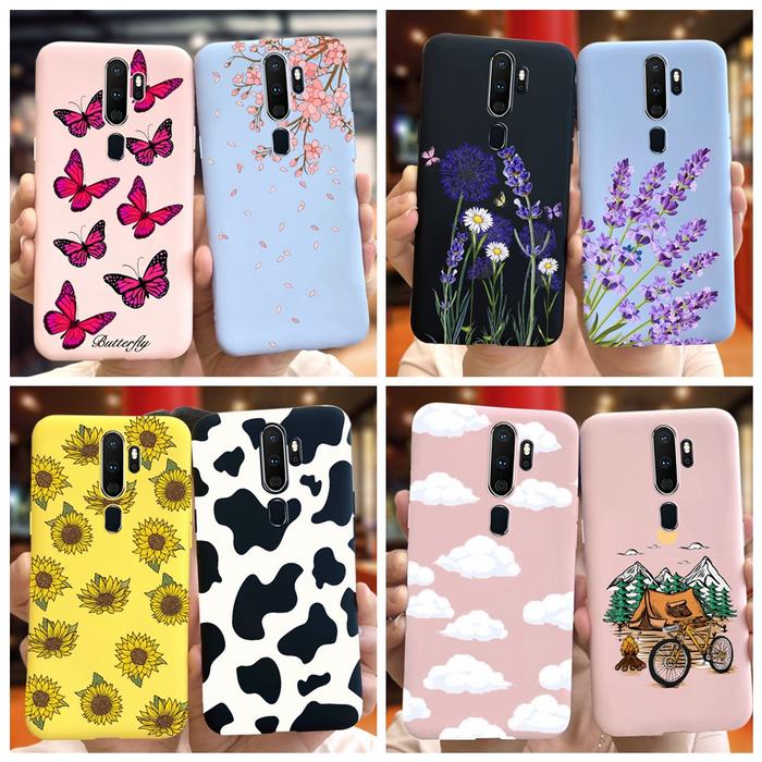 Flower Silicone Case For OPPO A9 2020 Phone Case Oppo A5 2020 Back