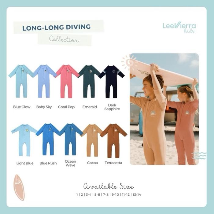 Lee Vierra Kids Keiko Diving Long Soleil Long Diving Unisex, Baju Renang Anak