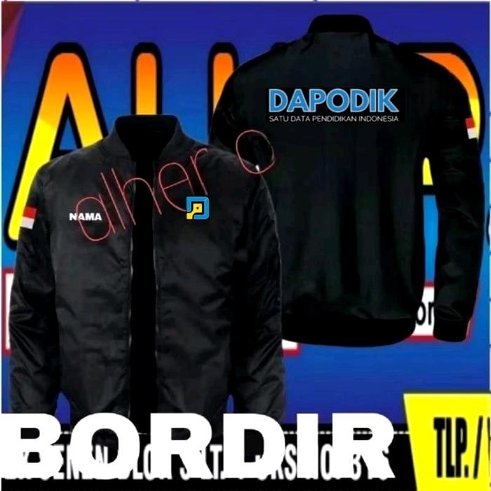 Jaket bordir dapodik jaket dapodik jaket bomber dapodik dapodik kerja dapodik jaket seragam dapodik