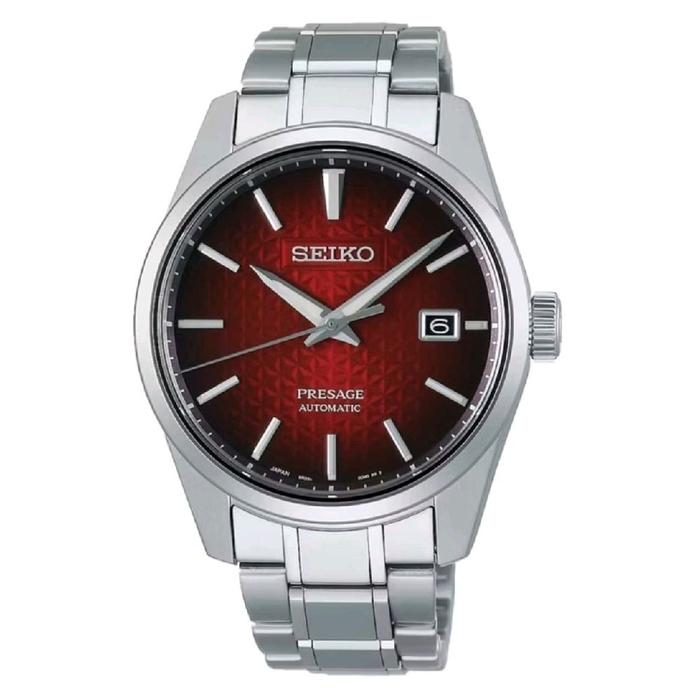 Seiko Presage Sharp Edge SPB227J1 SPB227 Jam Tangan Pria Otomatis dengan Tali Stainless Steel dan Di