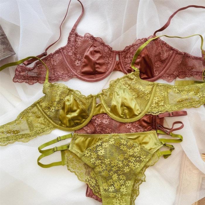 BEVERLY JEAN - Beyonce Set Setelan Bra Wanita CD Seksi Cw Pakaian Dalam Lengkap Renda