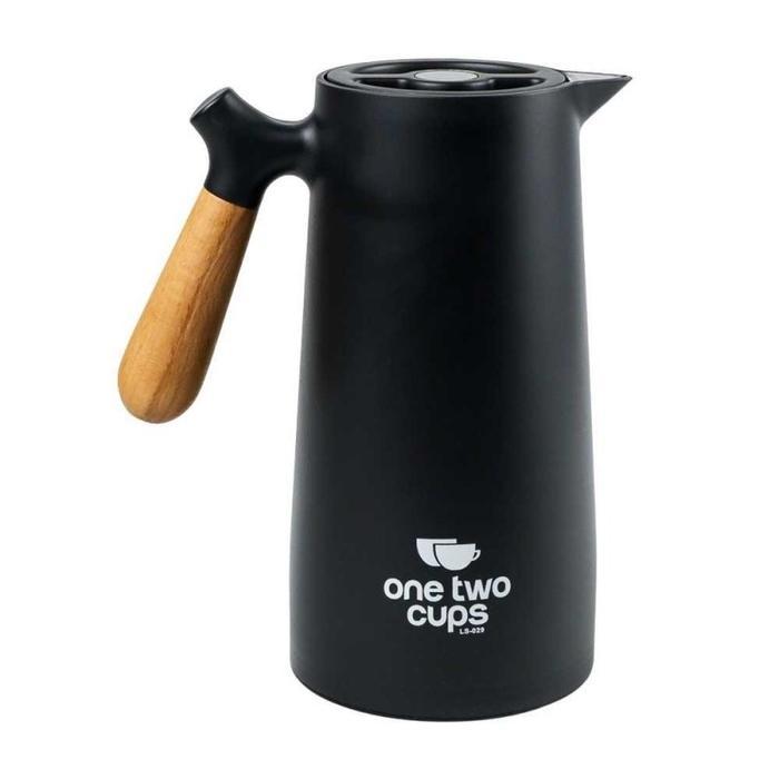 Thermos Teko Pitcher Kopi Teh Thermal Kettle Cup 1000ml 1L Botol Termos Kaca Vakum / Jug Insulasi No